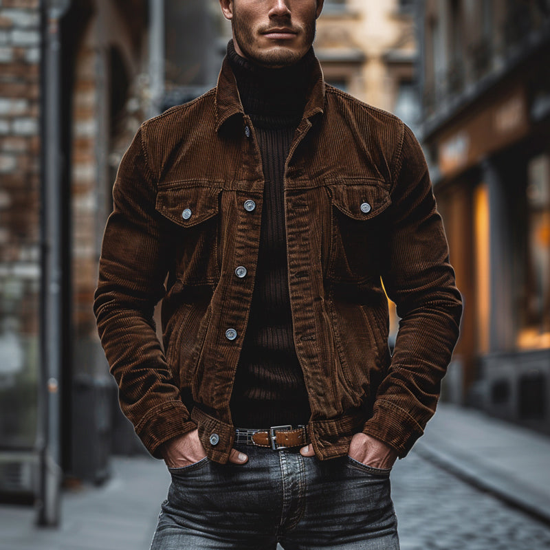 Heren™ | Veste Retro Corduroy - Homme
