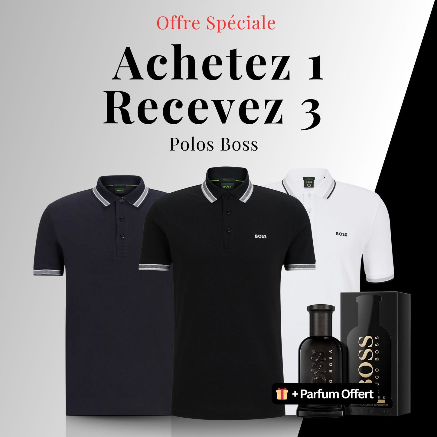 Polo Boss - (Achetez 1, Recevez 3)