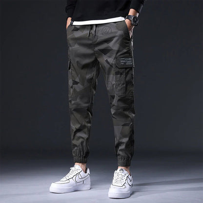 Pantalon Cargo Camouflage Streetwear pour Homme