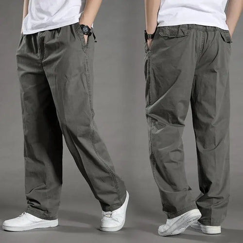 Pantalon Droit pour Hommes avec Taille Elastique et Poches Latérales
