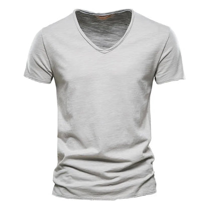 Jules™ | Tee-shirt Uni Col V en Coton (1 acheté 1 offert)
