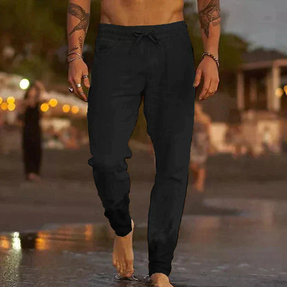 Pantalon de Lin Décontracté pour Hommes