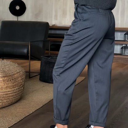 Laury™ | Pantalon Tailleur Droit Taille Haute Femme